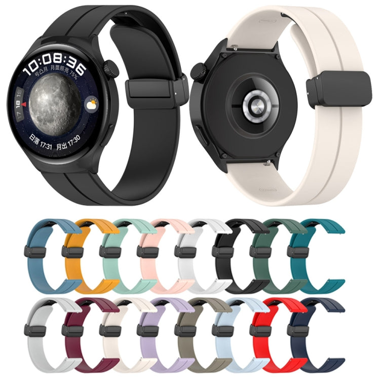 Folding Buckle Silicone Watch Band, For Huawei Watch 4 / Watch 4 Pro